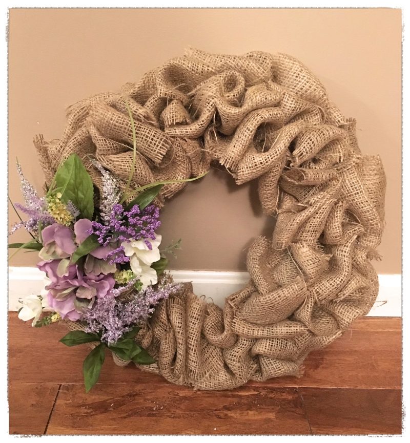 BURLAP SPRING WREATH The Crafty Nest DIY