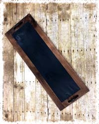 Chalkboard Tray with Handles 12"x32" $48