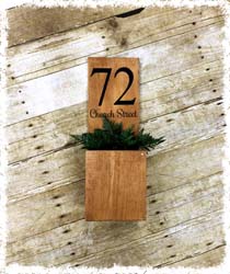 House Number Planter 16" $46