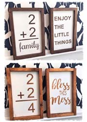 Set of Two Vintage Family Flash Cards 7.5"x13.5" $48