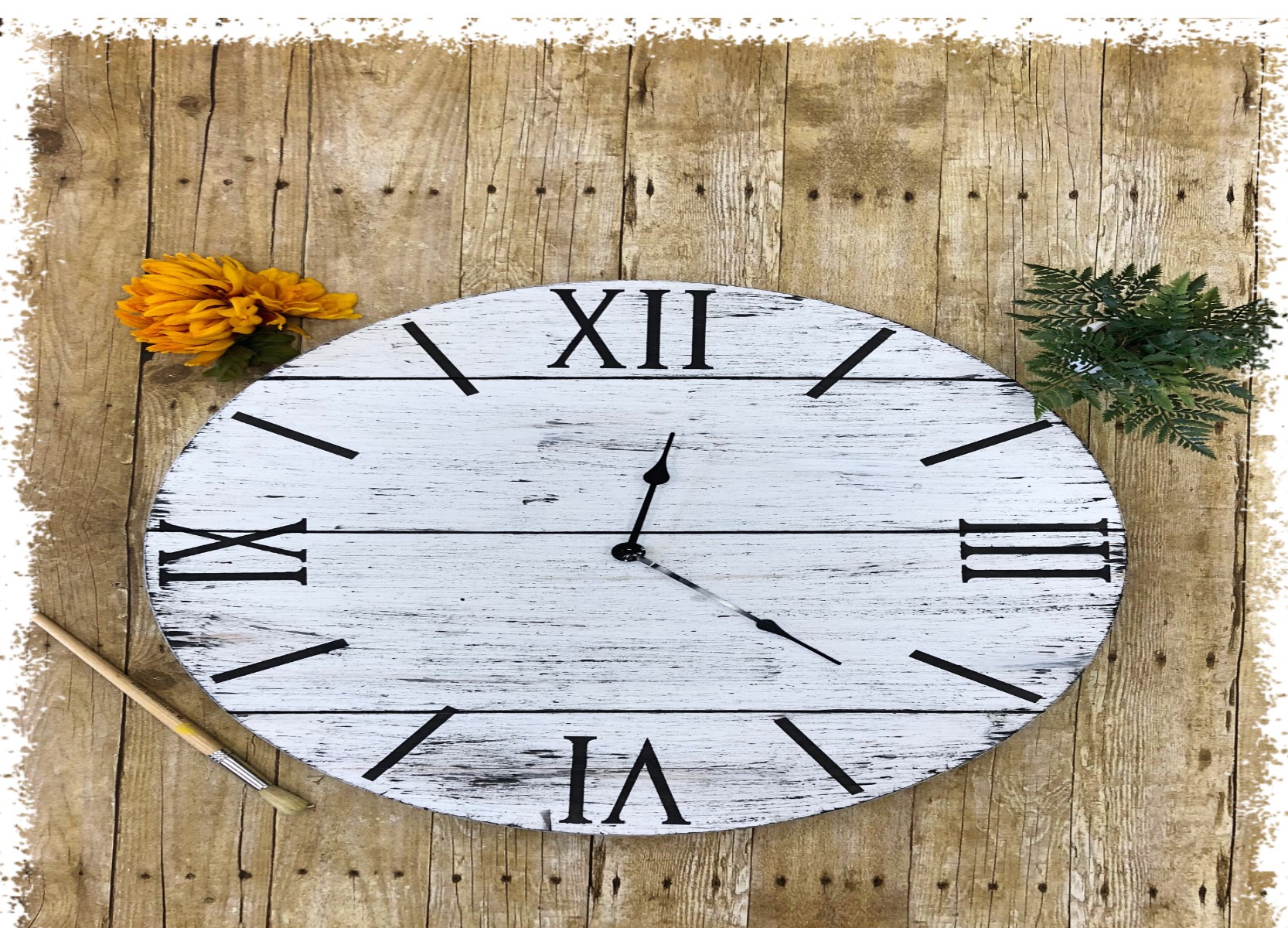 Diy Farmhouse Clock For Dining Room