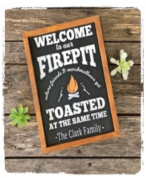 Firepit Sign $48