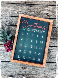 Holiday Countdown Double Sided $60.00