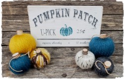 Yarn Pumpkin and Pumpkin Patch Sign $45.00