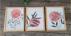 Botanical Leaf Frames (set of 3) $80.00