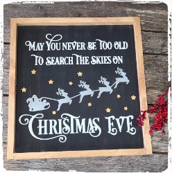 Large Framed Holiday Sign- $60.00