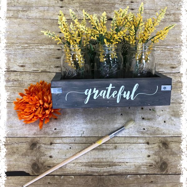 Mason Jar/Wooden Centerpiece