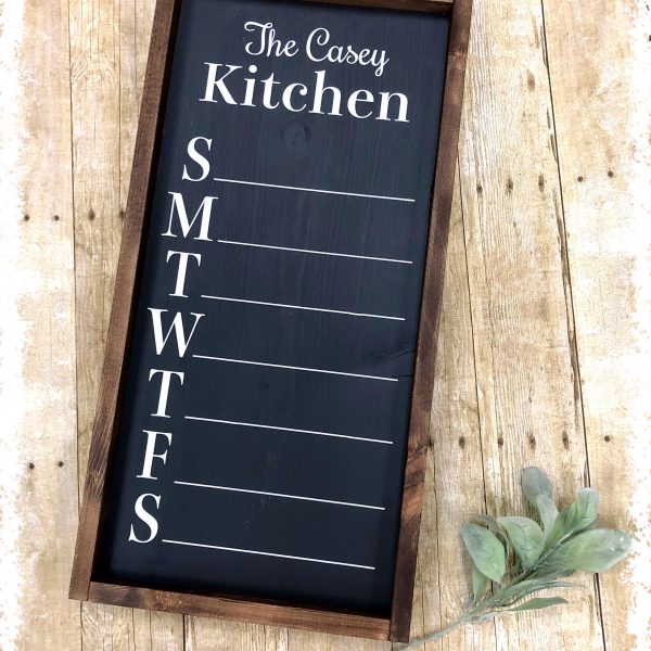 Custom Menu Board (Chalkboard)