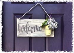 Mason Jar Sign $45