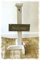 Front Door Sign Post 36" $60