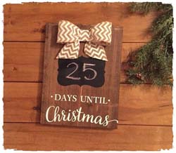 Countdown Sign 11.25"x24" $45