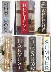 Entryway Sign 11.25"x60" $60 (Single Sided) $75(Double Sided)