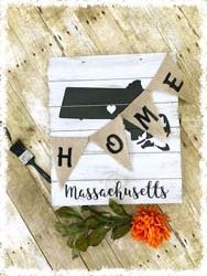 State Home Sign 16"x18" $53