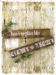 Custom Longitude/Latitude Sign 24"x4.5"  $48