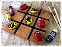 Wooden Tic-Tac-Toe Game