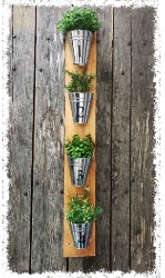 Wooden Plank Herb Bucket 40.5" $48