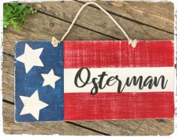 Patriotic Sign with Last Name $45.00